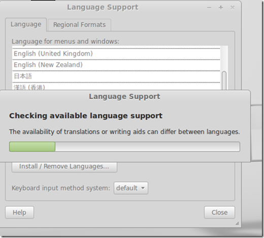 31 Dec 2013 Linux Mint - Language support module install 02