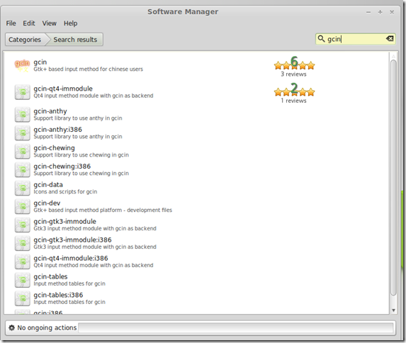31 Dec 2013 Linux Mint - Software Manager - Search GCIN package